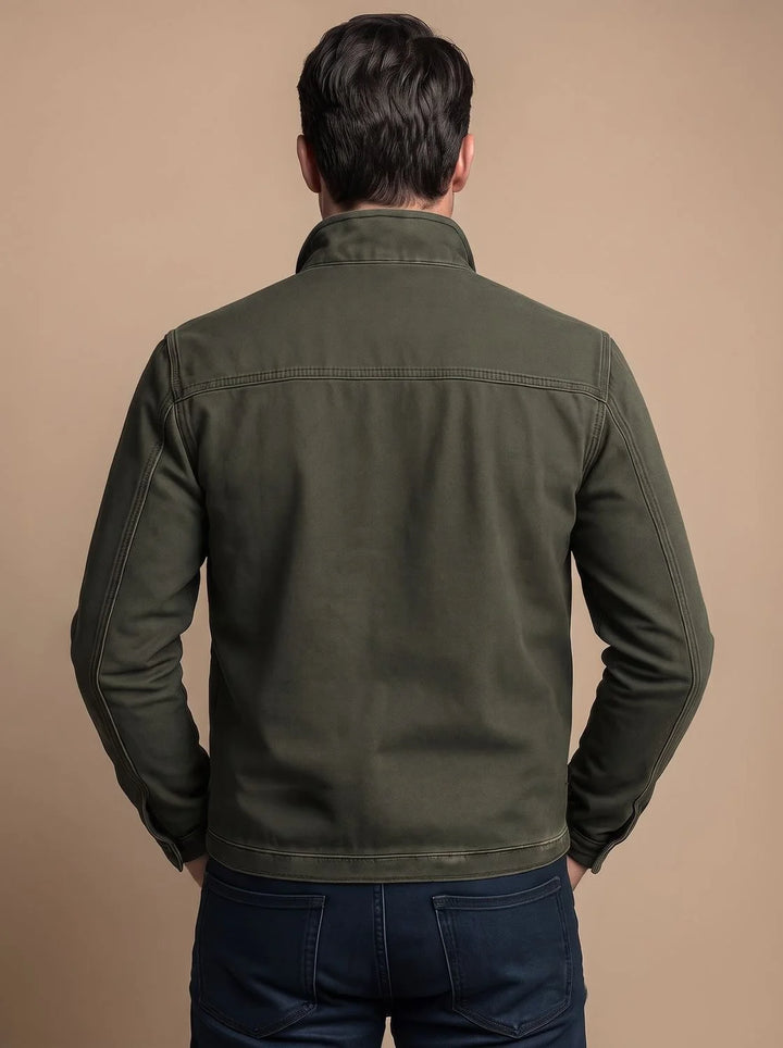 Andrew | Men's Utility Jacket Stand Collar Multi Pocket