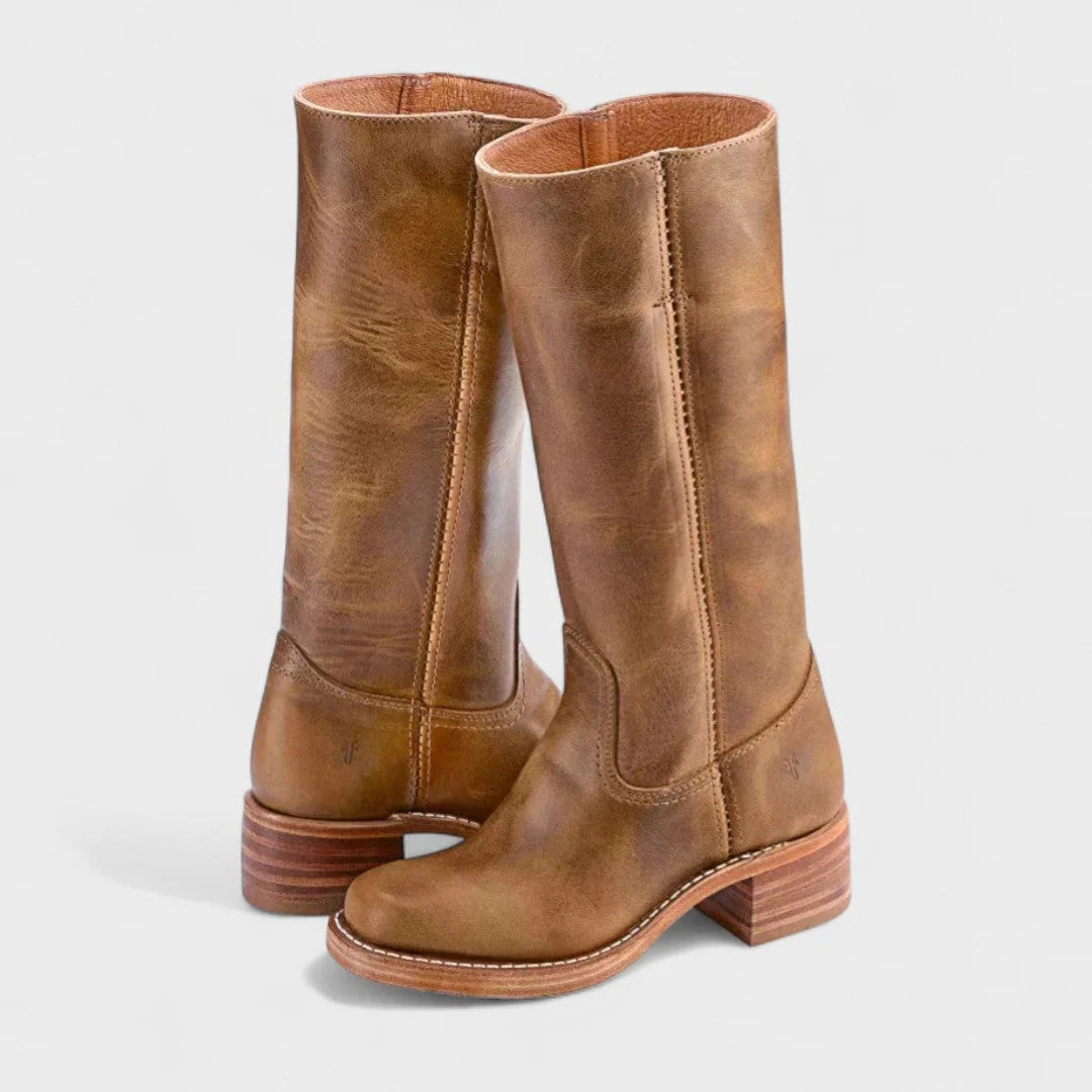 Aubrey | Women's Cowboy Boots Knee High Western Square Toe