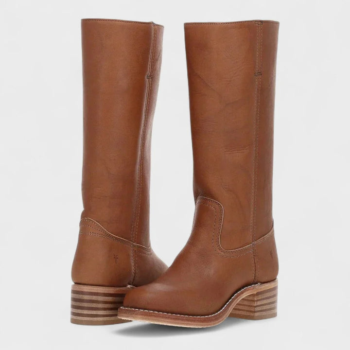 Aubrey | Women's Cowboy Boots Knee High Western Square Toe