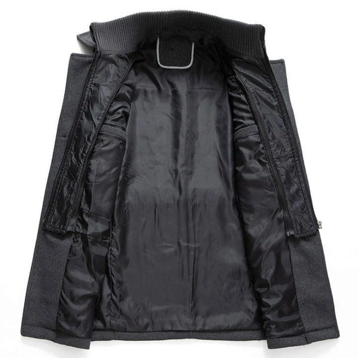 Barry | Men's Winter Coat Layered Collar Button Front