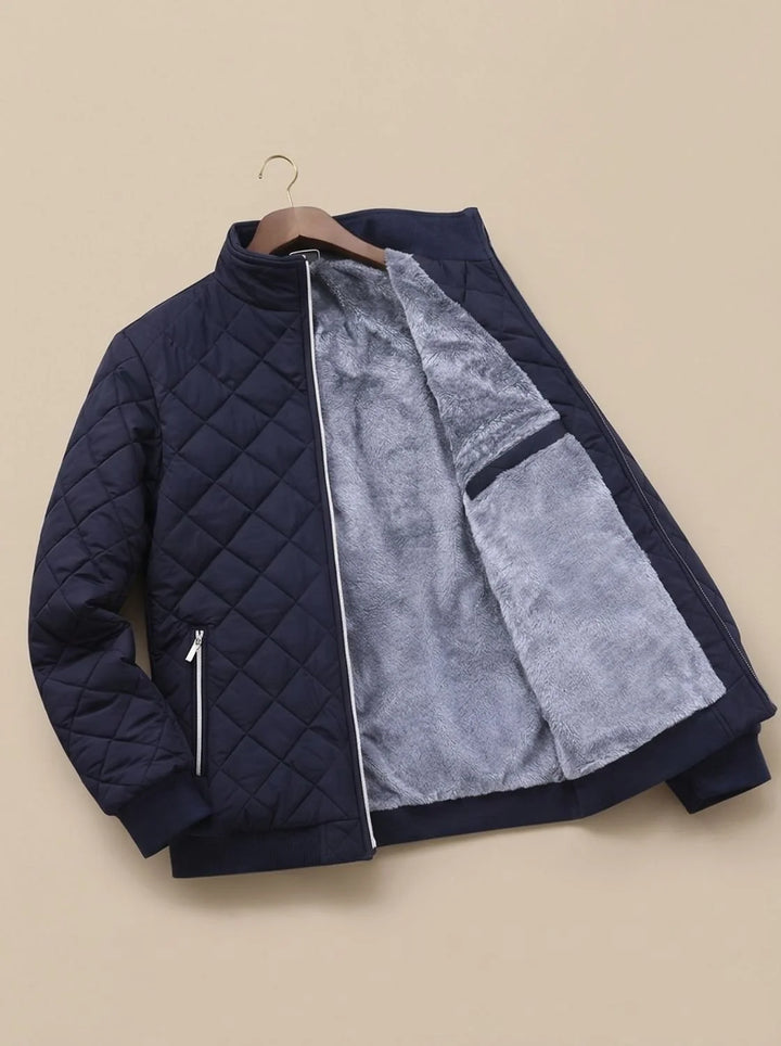 Bobby | Men's Diamond Quilted Jacket Fleece Lined Zip