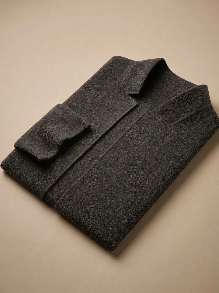 Caleb | Men's Knit Blazer Coat Slim Fit Button Front