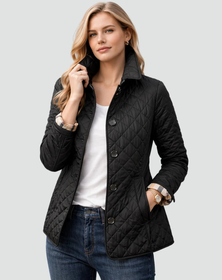 Caroline | Women's Lightweight Quilted Jacket Button Front