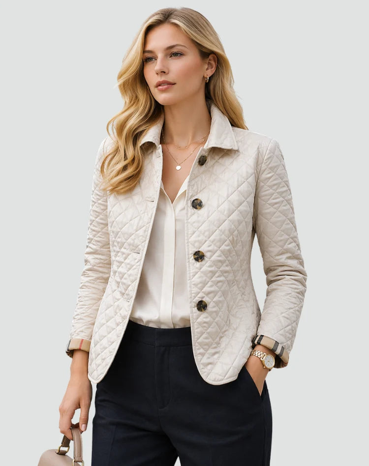Caroline | Women's Lightweight Quilted Jacket Button Front
