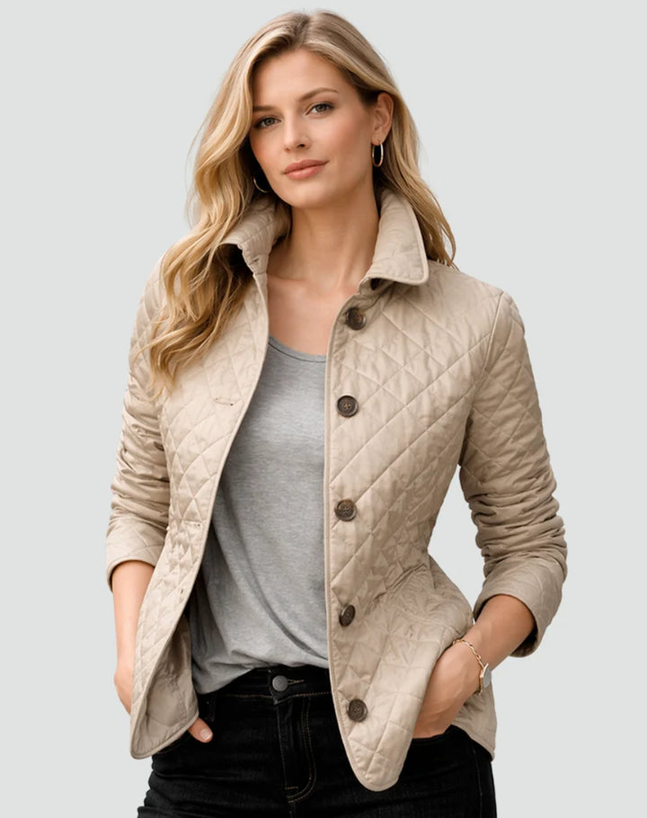 Caroline | Women's Lightweight Quilted Jacket Button Front