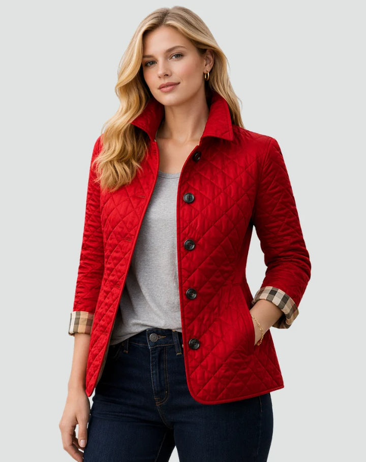 Caroline | Women's Lightweight Quilted Jacket Button Front