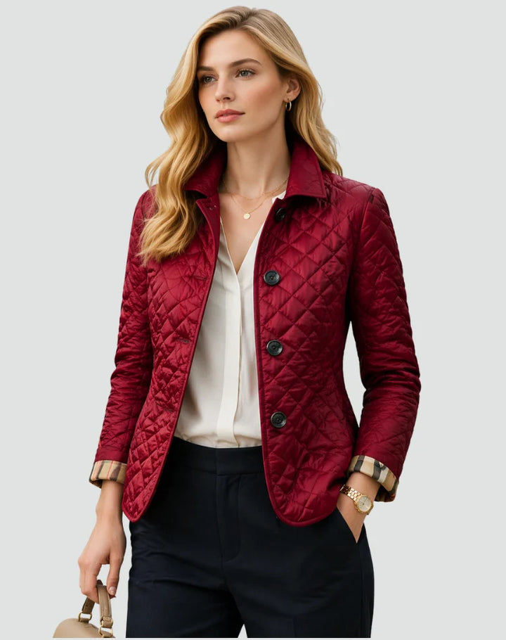Caroline | Women's Lightweight Quilted Jacket Button Front