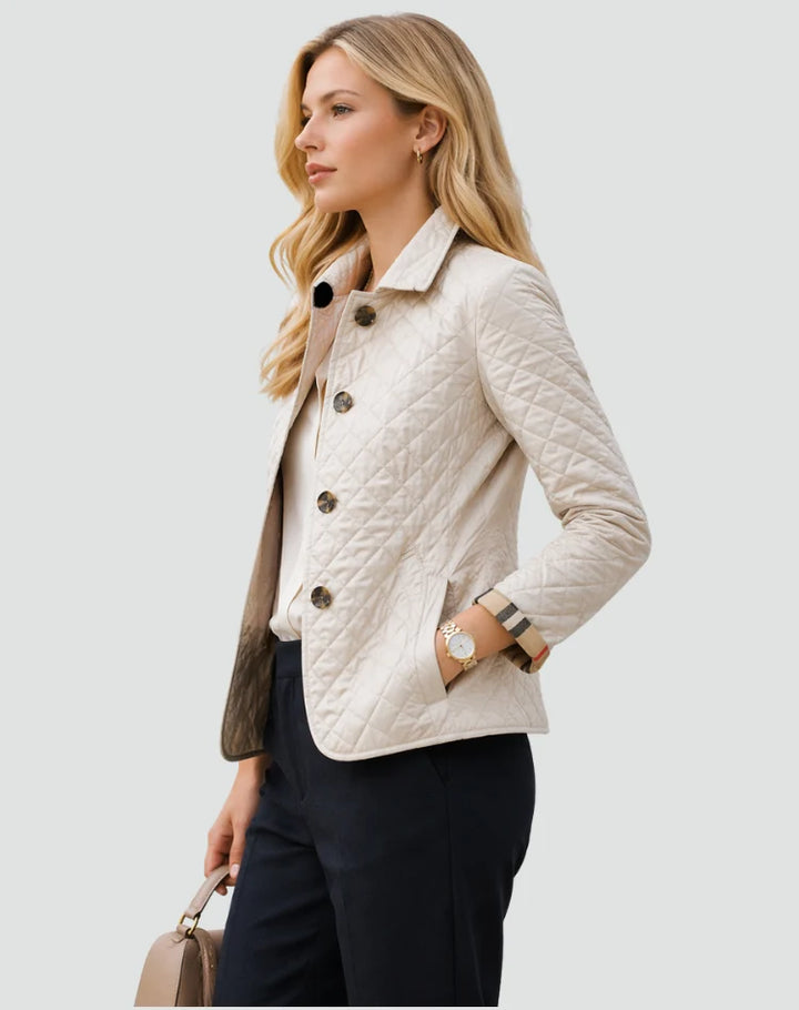 Caroline | Women's Lightweight Quilted Jacket Button Front