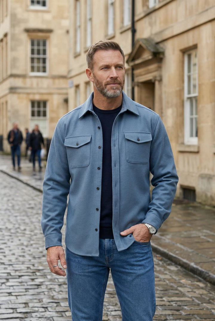 Cody | Men's Shirt Jacket Button Up Chest Pockets