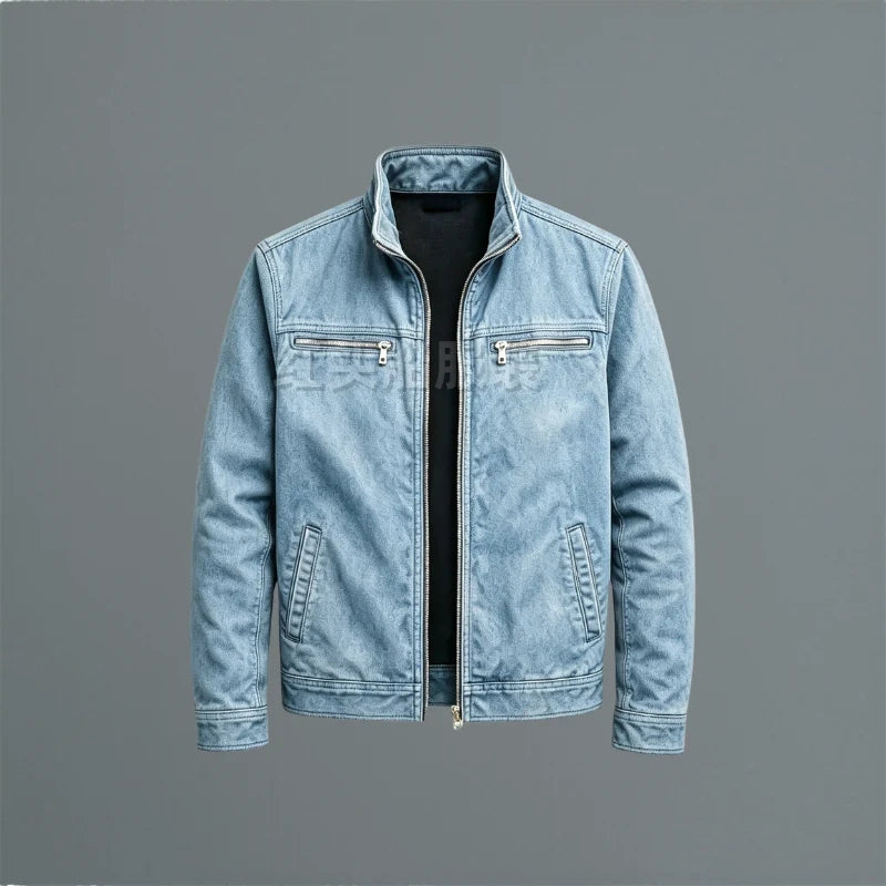 Colin | Men's Casual Jacket Zip Front Stand Collar
