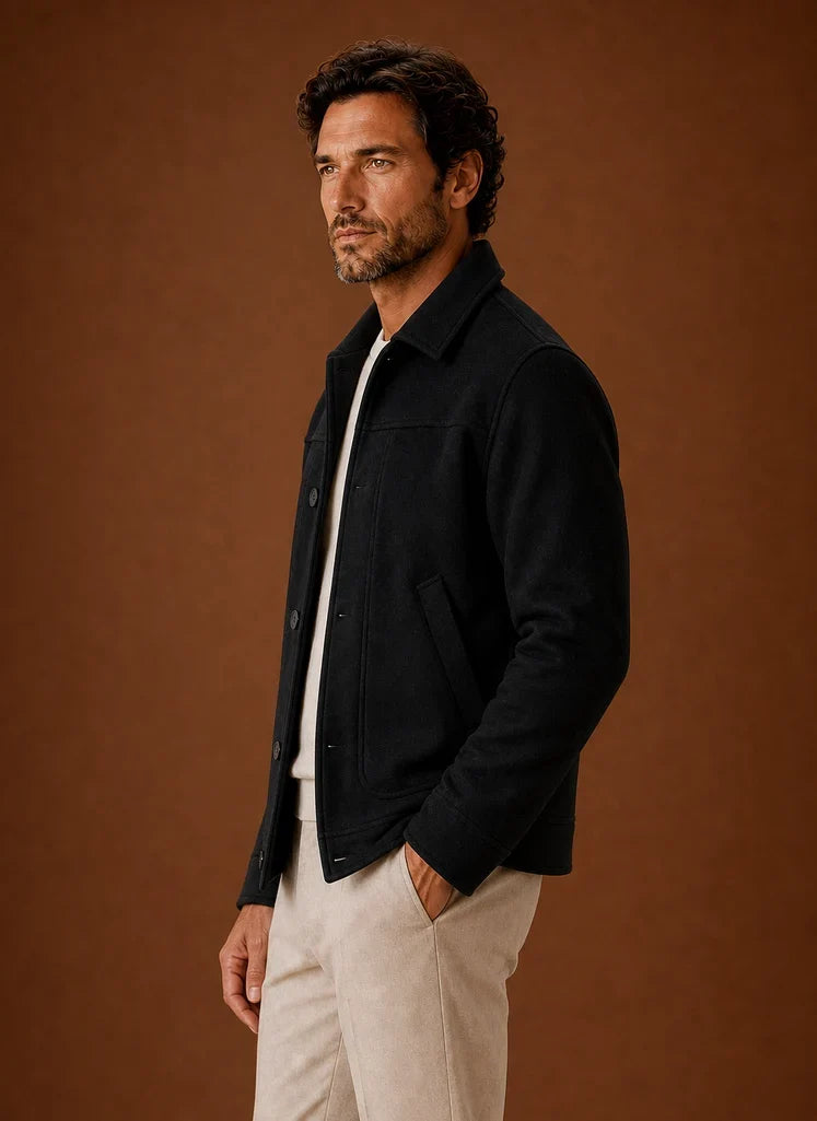 Danny | Men's Overshirt Style Casual Jacket Patch Pockets