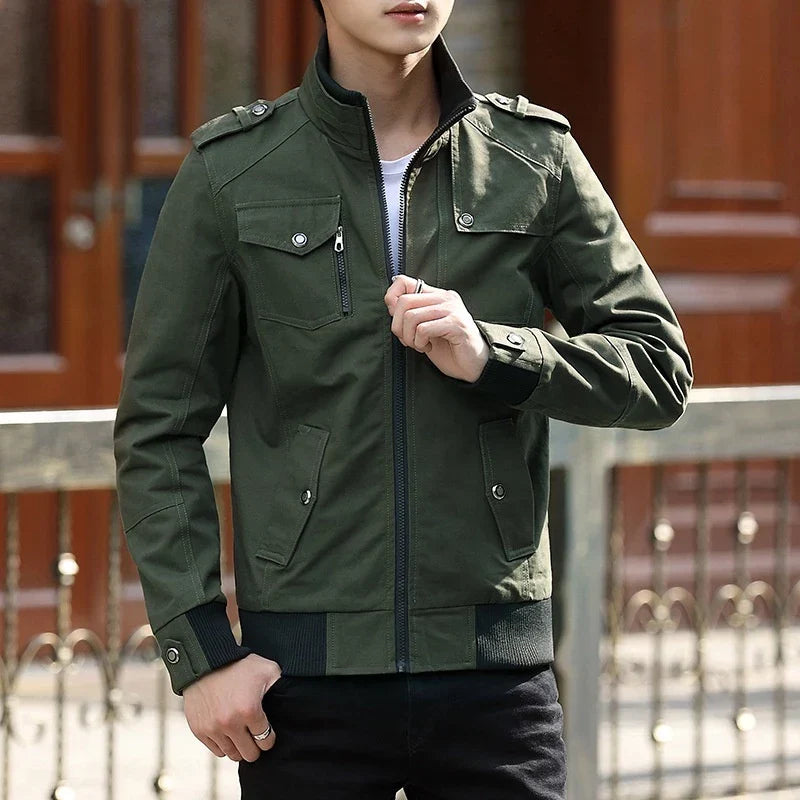 Dean | Men's Bomber Jacket Casual Zip Up Pockets