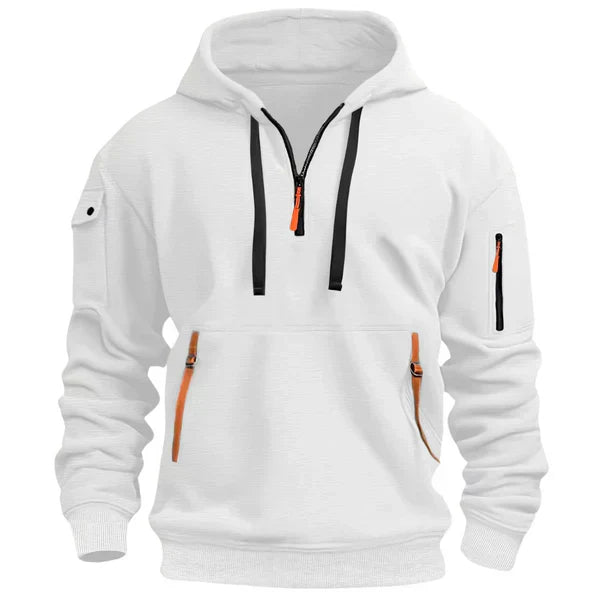 Dennis | Men's Pullover Hoodie Sweatshirt Half Zip