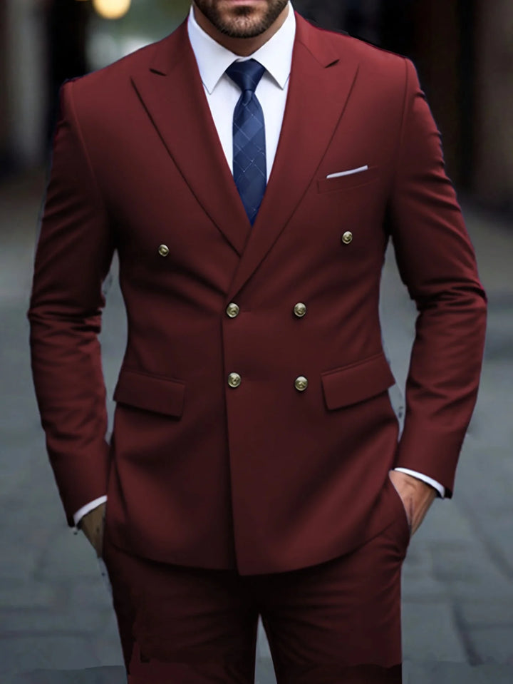 Devin | Men's Double Breasted Dress Suit Tailored