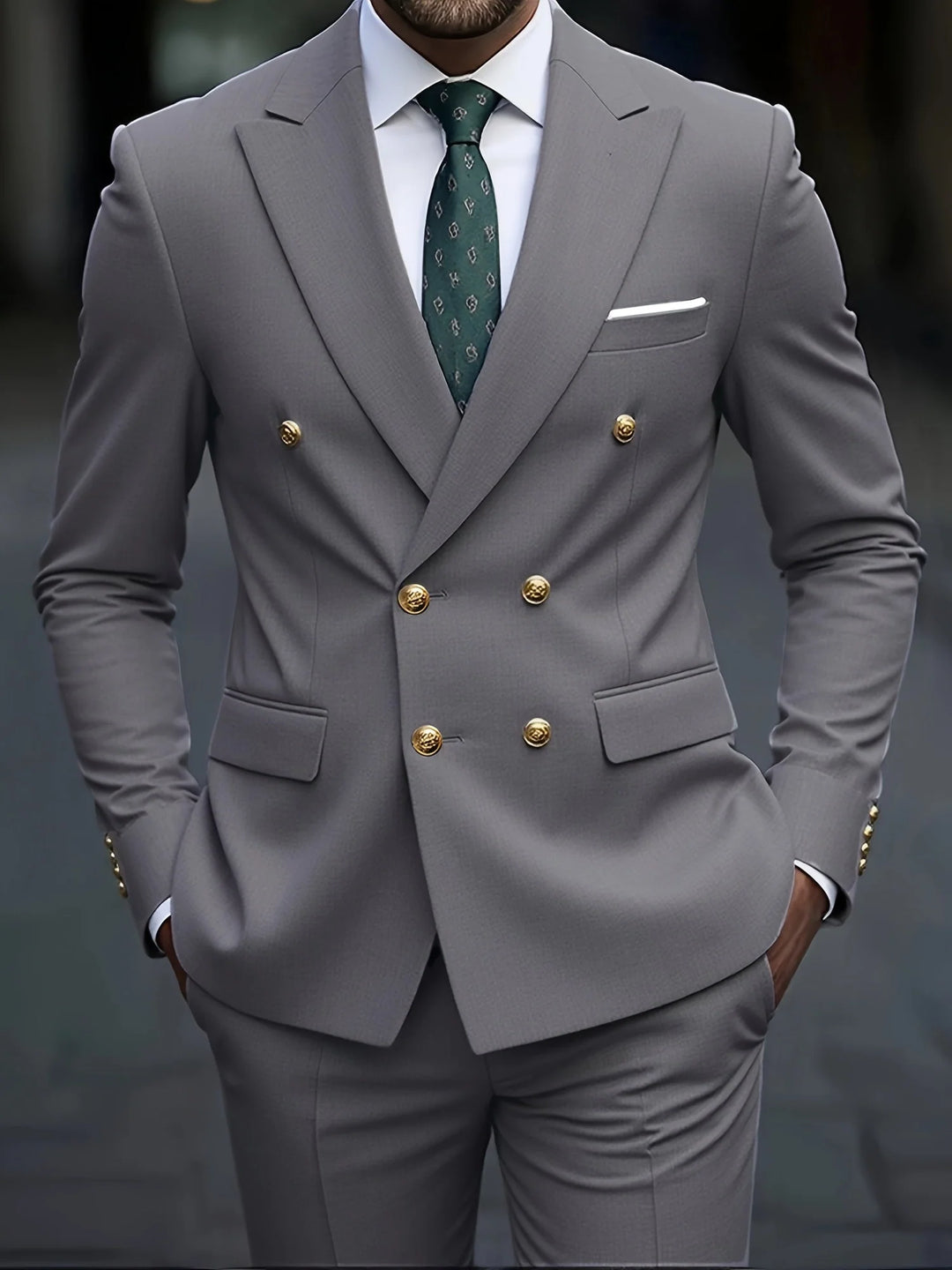 Devin | Men's Double Breasted Dress Suit Tailored