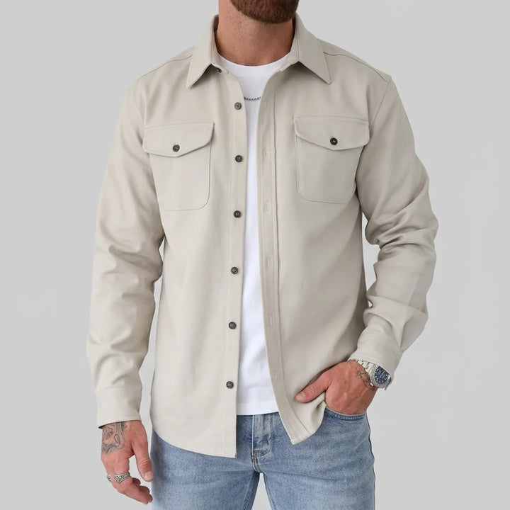 Eddie | Men's Shacket Button Front Chest Pockets