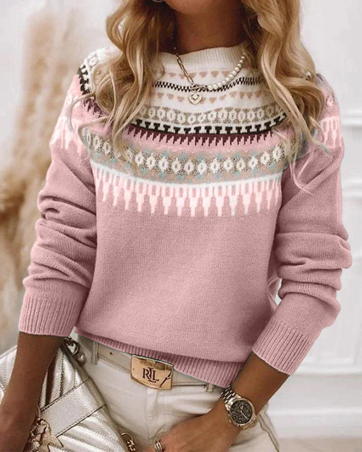 Eileen | Women's Fair Isle Knit Sweater Classic Pattern