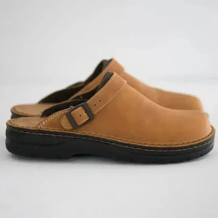 Eli | Men's Clogs Buckle Strap Comfort Footbed