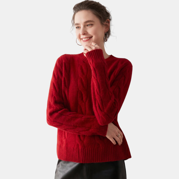 Ella | Women's Oversized Crew Neck Sweater Soft Knit