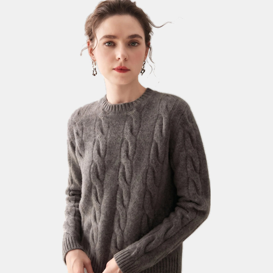 Ella | Women's Oversized Crew Neck Sweater Soft Knit