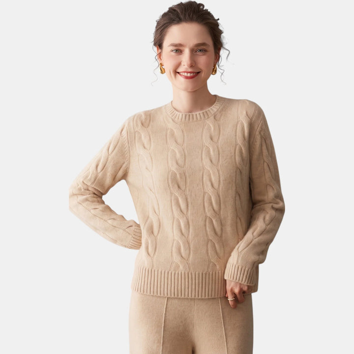 Ella | Women's Oversized Crew Neck Sweater Soft Knit