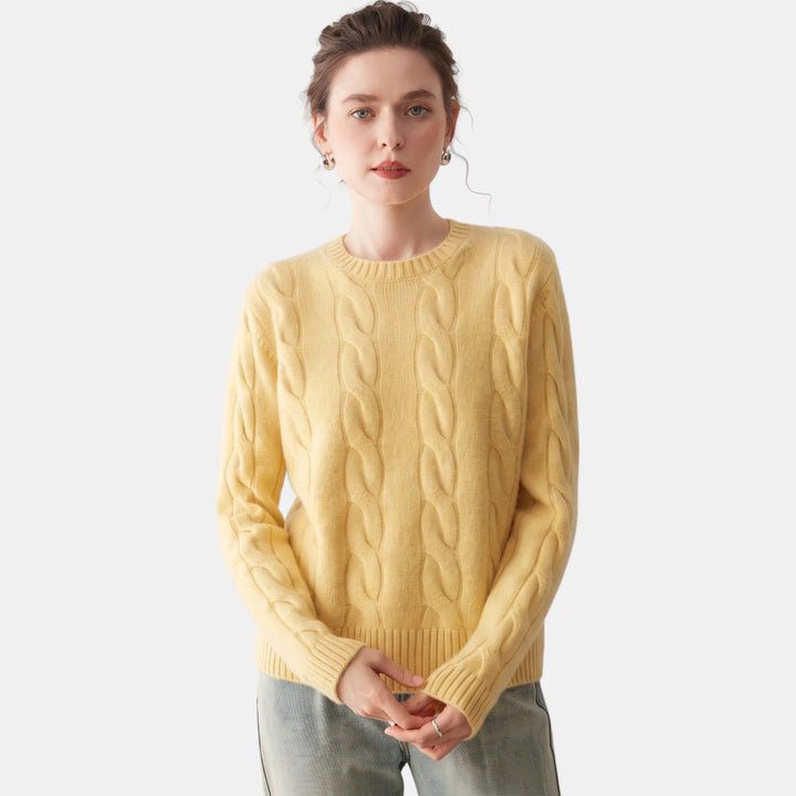 Ella | Women's Oversized Crew Neck Sweater Soft Knit