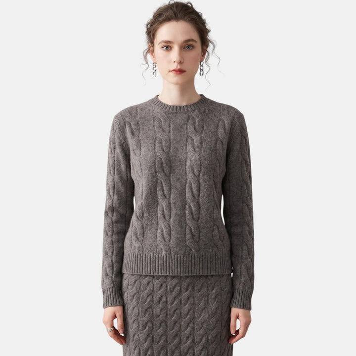 Ella | Women's Oversized Crew Neck Sweater Soft Knit