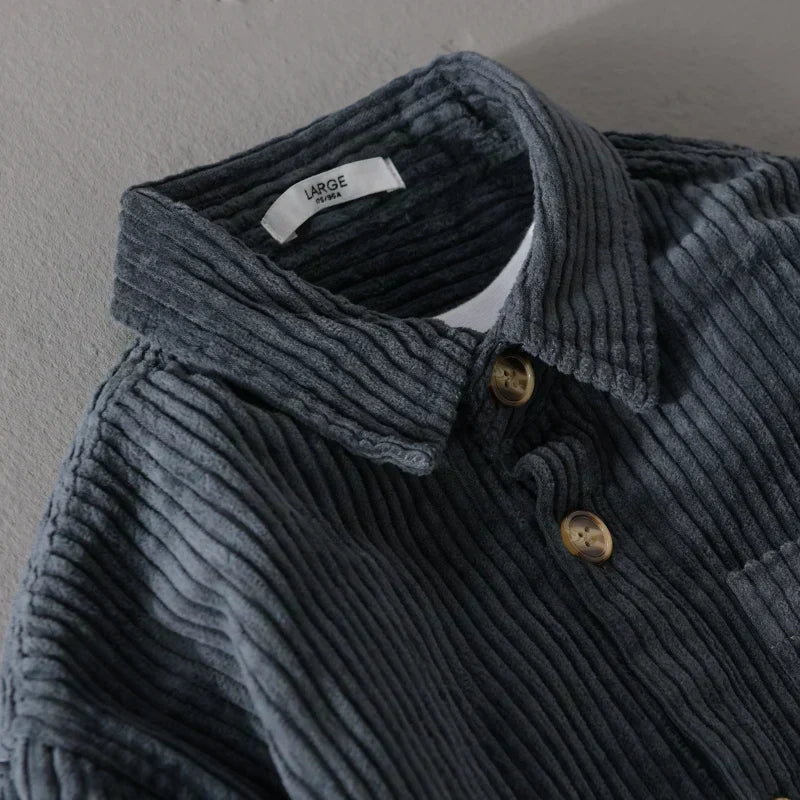 Gavin | Men's Corduroy Shirt Jacket Button Front