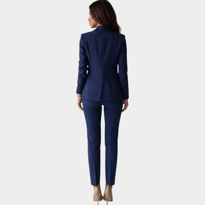 Harper | Women's Double Breasted Pant Suit Blazer Set