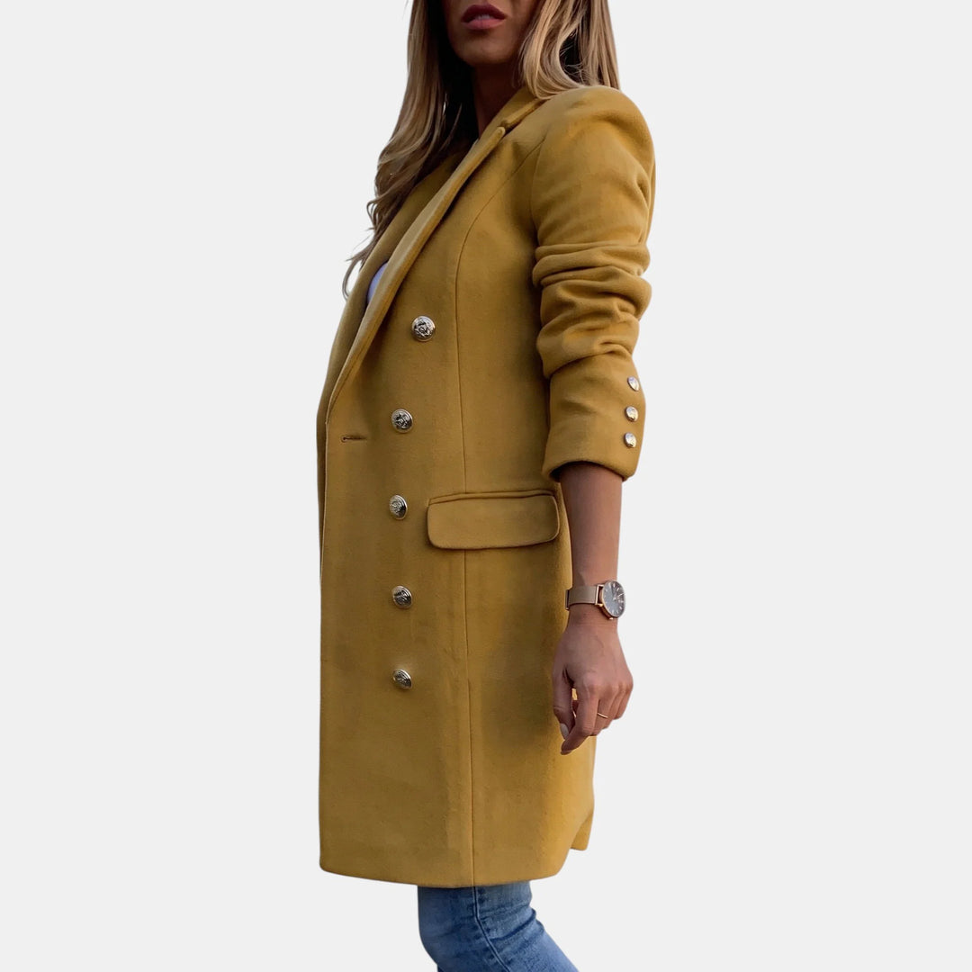 Hope | Women's Double Breasted Overcoat Notch Lapel
