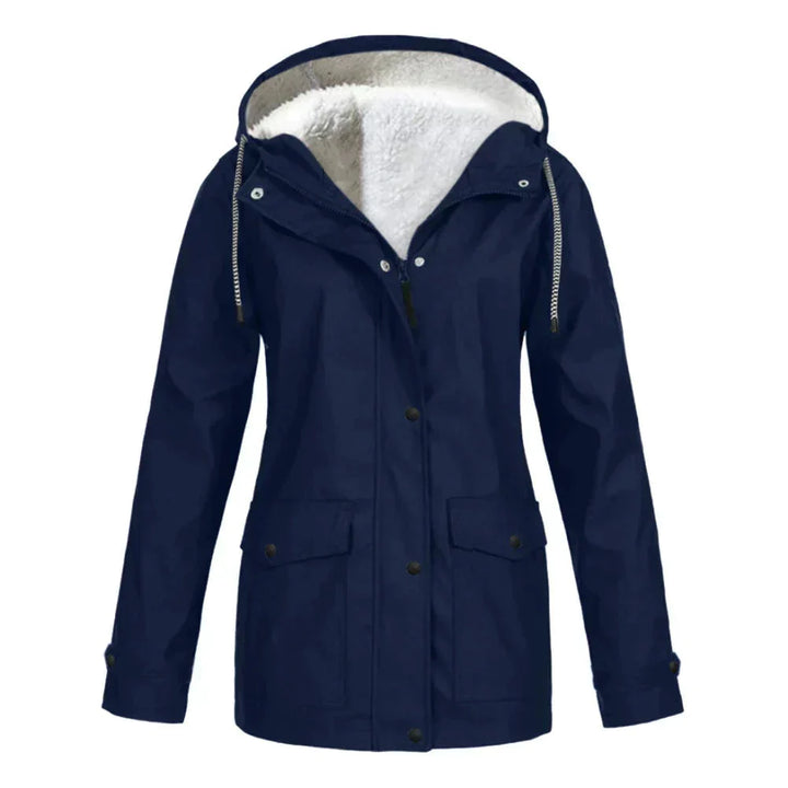 Ivy | Women's Fleece Lined Hooded Jacket Zip Front