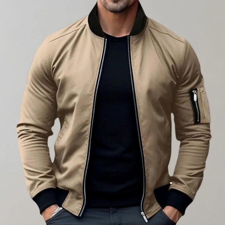Jesse | Men's Slim Fit Bomber Jacket Zip Front