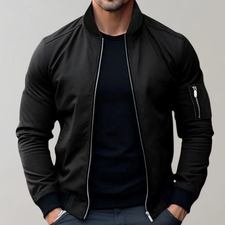 Jesse | Men's Slim Fit Bomber Jacket Zip Front