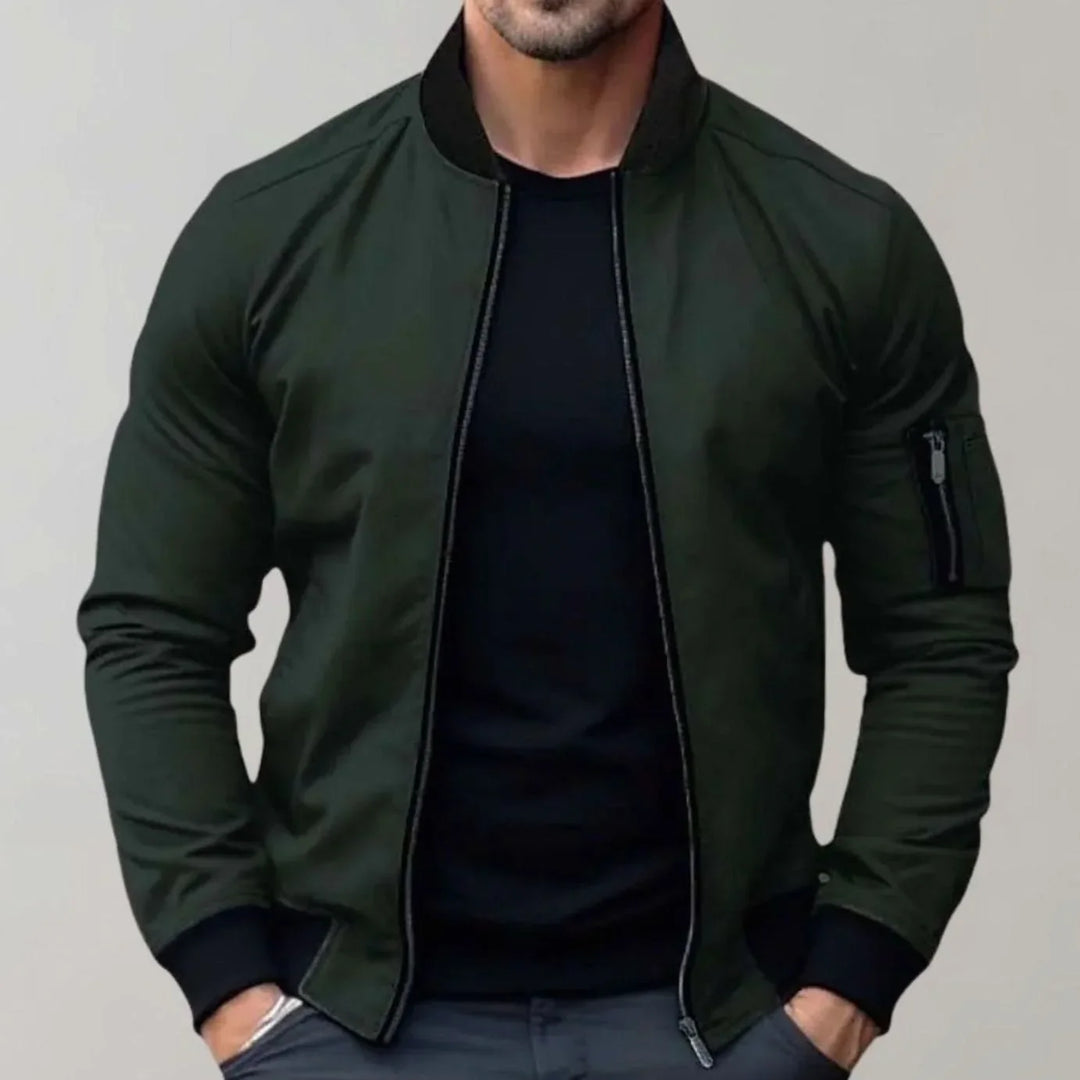 Jesse | Men's Slim Fit Bomber Jacket Zip Front