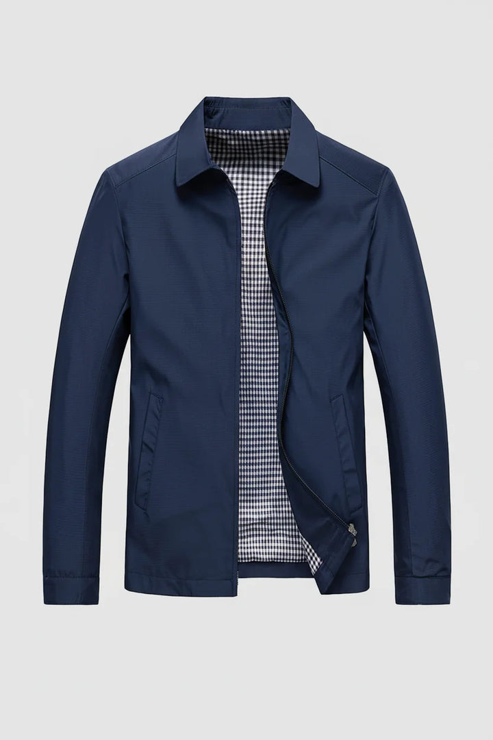 Justin | Men's Harrington Jacket Zip Up Collar