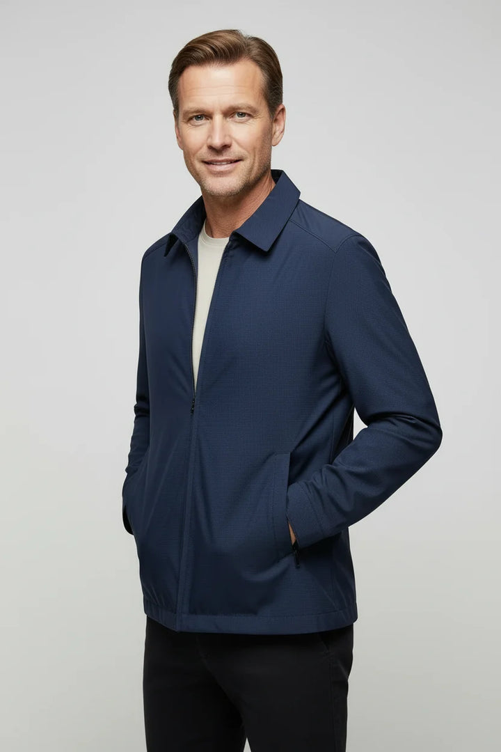 Justin | Men's Harrington Jacket Zip Up Collar