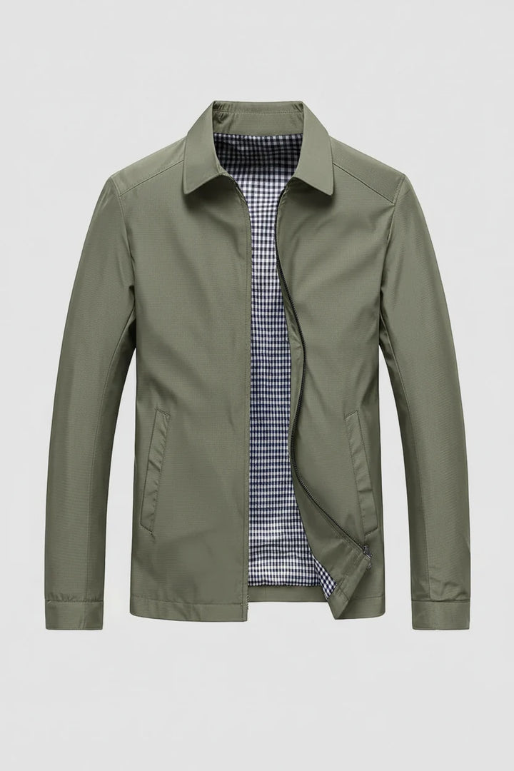 Justin | Men's Harrington Jacket Zip Up Collar