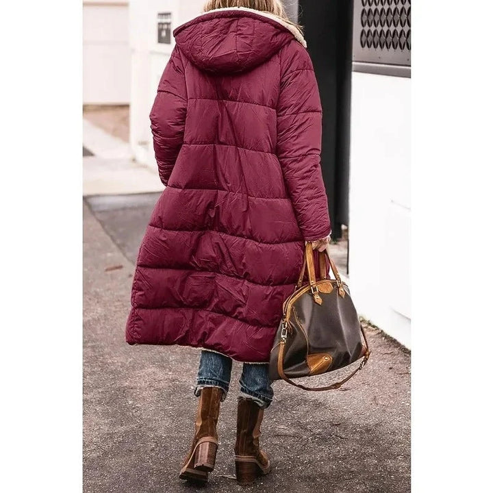 Katie | Women's Longline Puffer Jacket Sherpa Lined