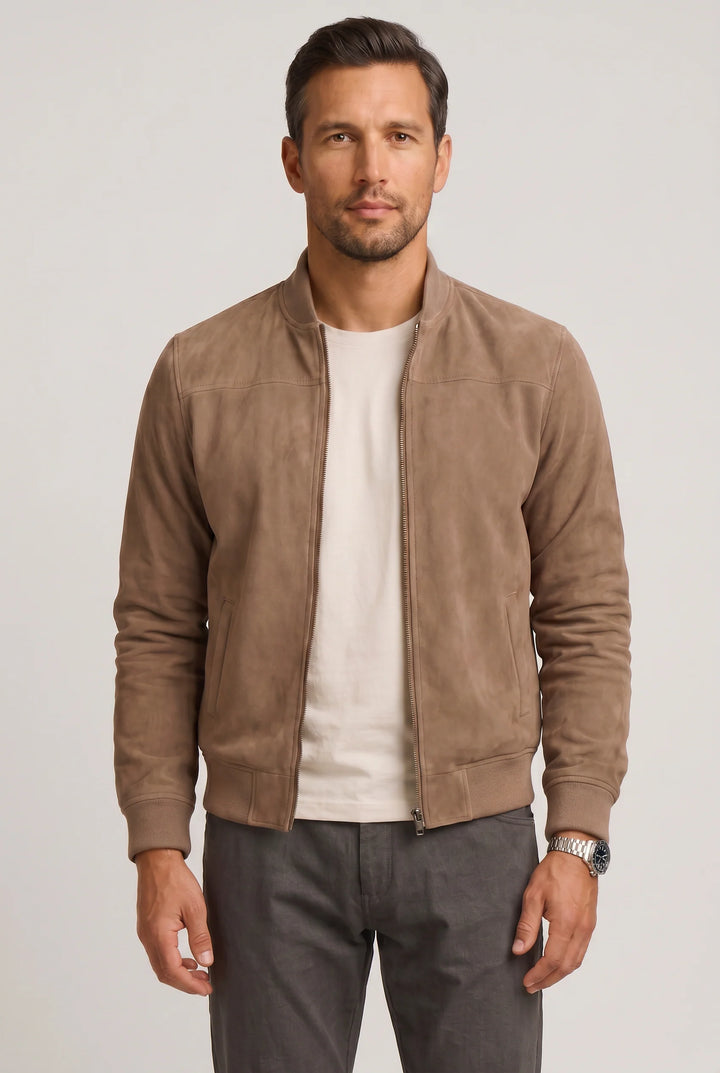 Larry | Men's Bomber Jacket Zip Front Casual