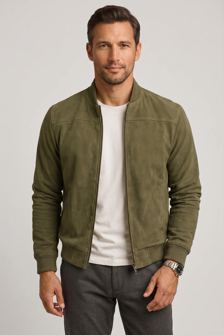 Larry | Men's Bomber Jacket Zip Front Casual