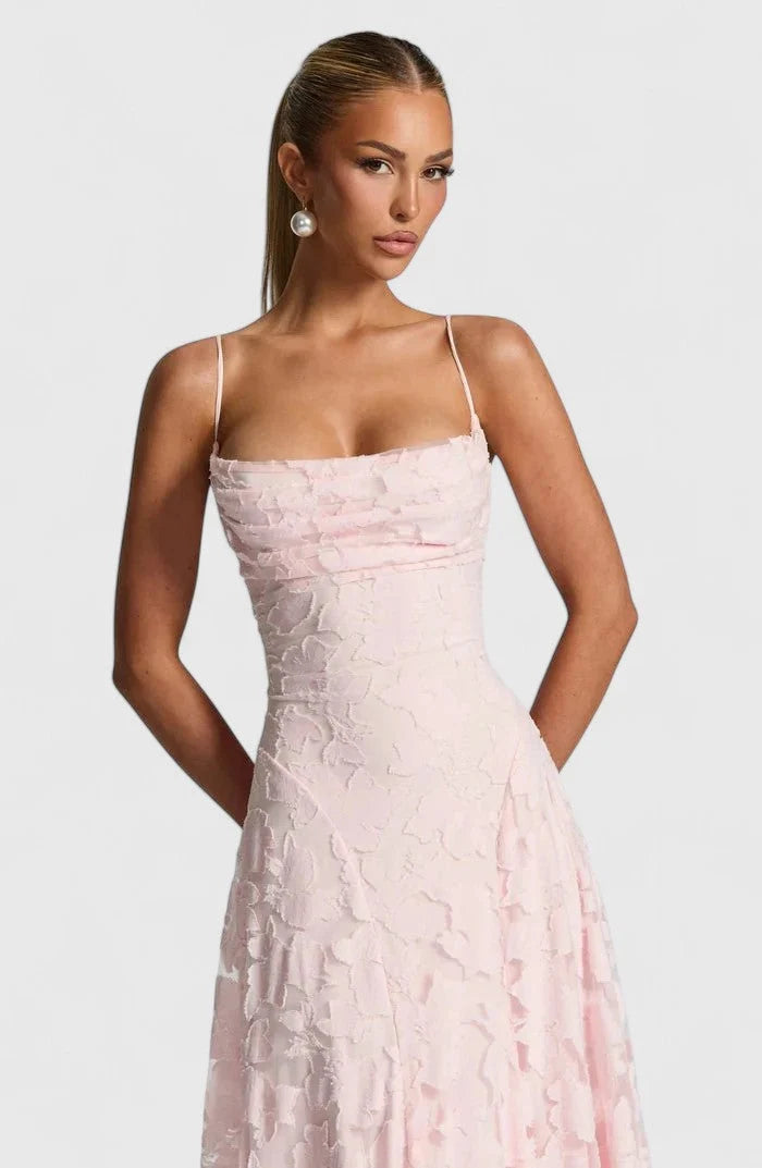 Lauren | Women's Floral Maxi Dress Strapless Tiered