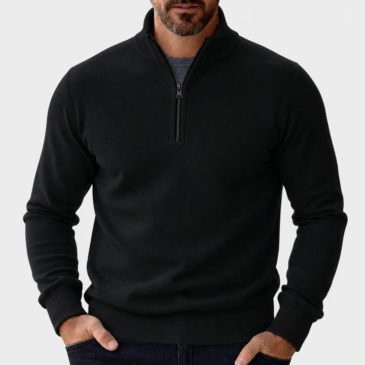 Martin | Men's Half Zip Sweater Stand Collar
