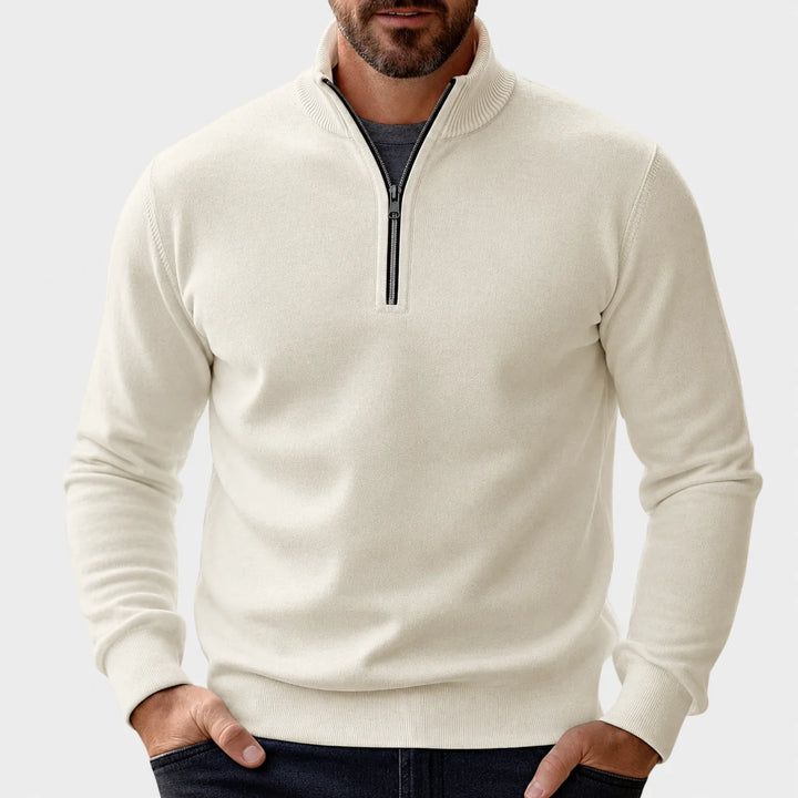 Martin | Men's Half Zip Sweater Stand Collar