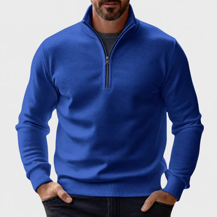 Martin | Men's Half Zip Sweater Stand Collar