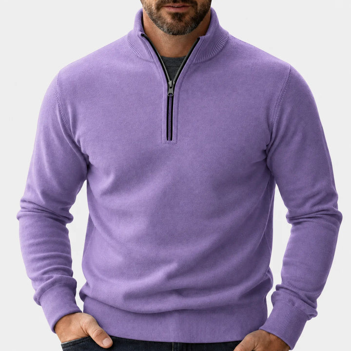 Martin | Men's Half Zip Sweater Stand Collar