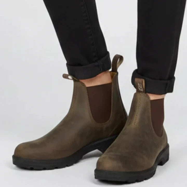 Maya | Women's Chelsea Boots Pull Tabs Lug Sole