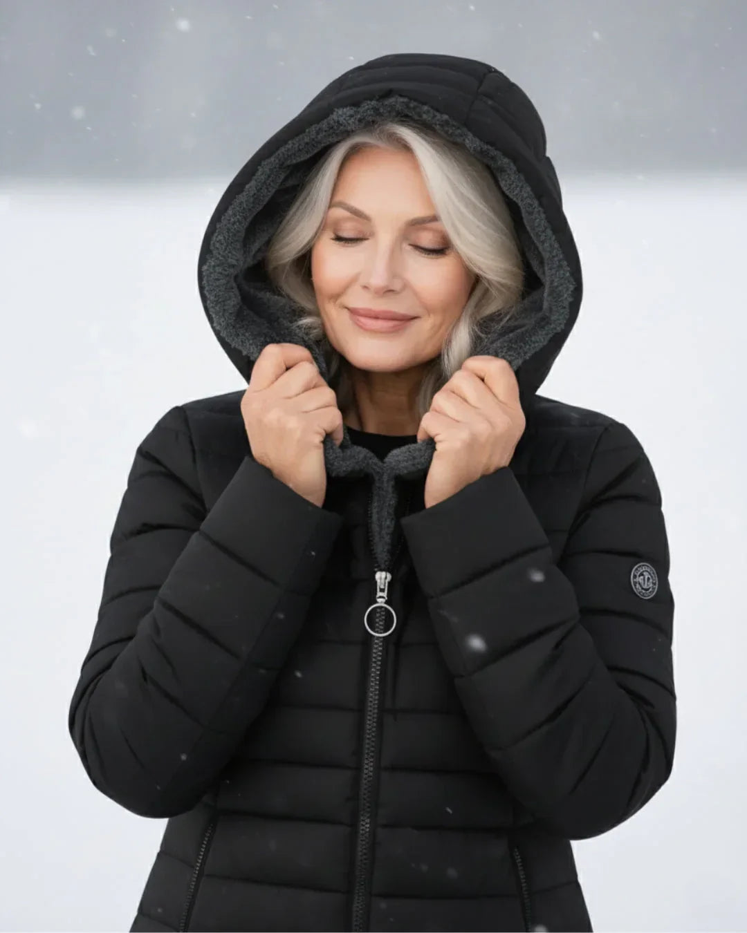 Morgan | Women's Long Quilted Coat Hooded Puffer