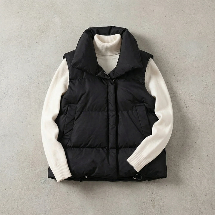 Nicole | Women's Puffer Vest Jacket Stand Collar