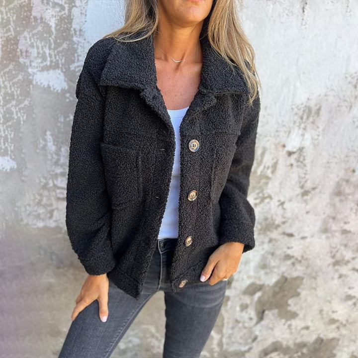 Patricia | Women's Teddy Jacket Button Front Lined