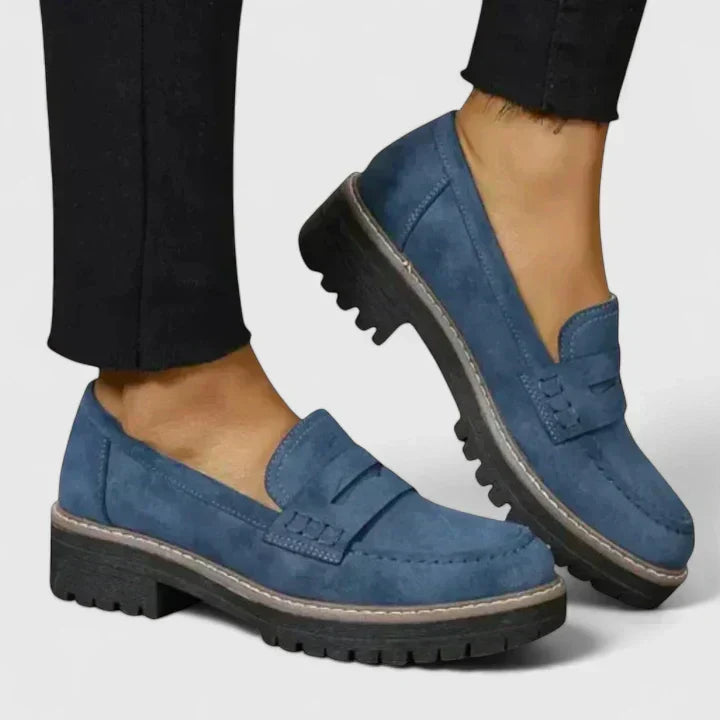 Robin | Women's Platform Chunky Loafers Lug Sole Slip On